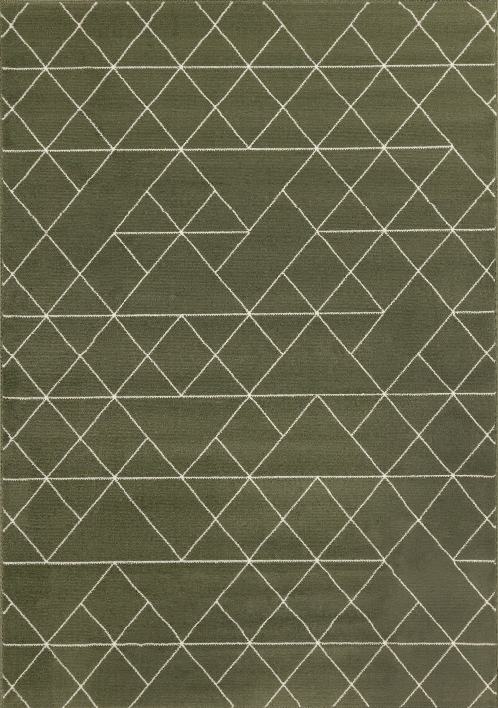 112934366 Faira Green Geometric 4 x 6 Area Rug sku 112934366