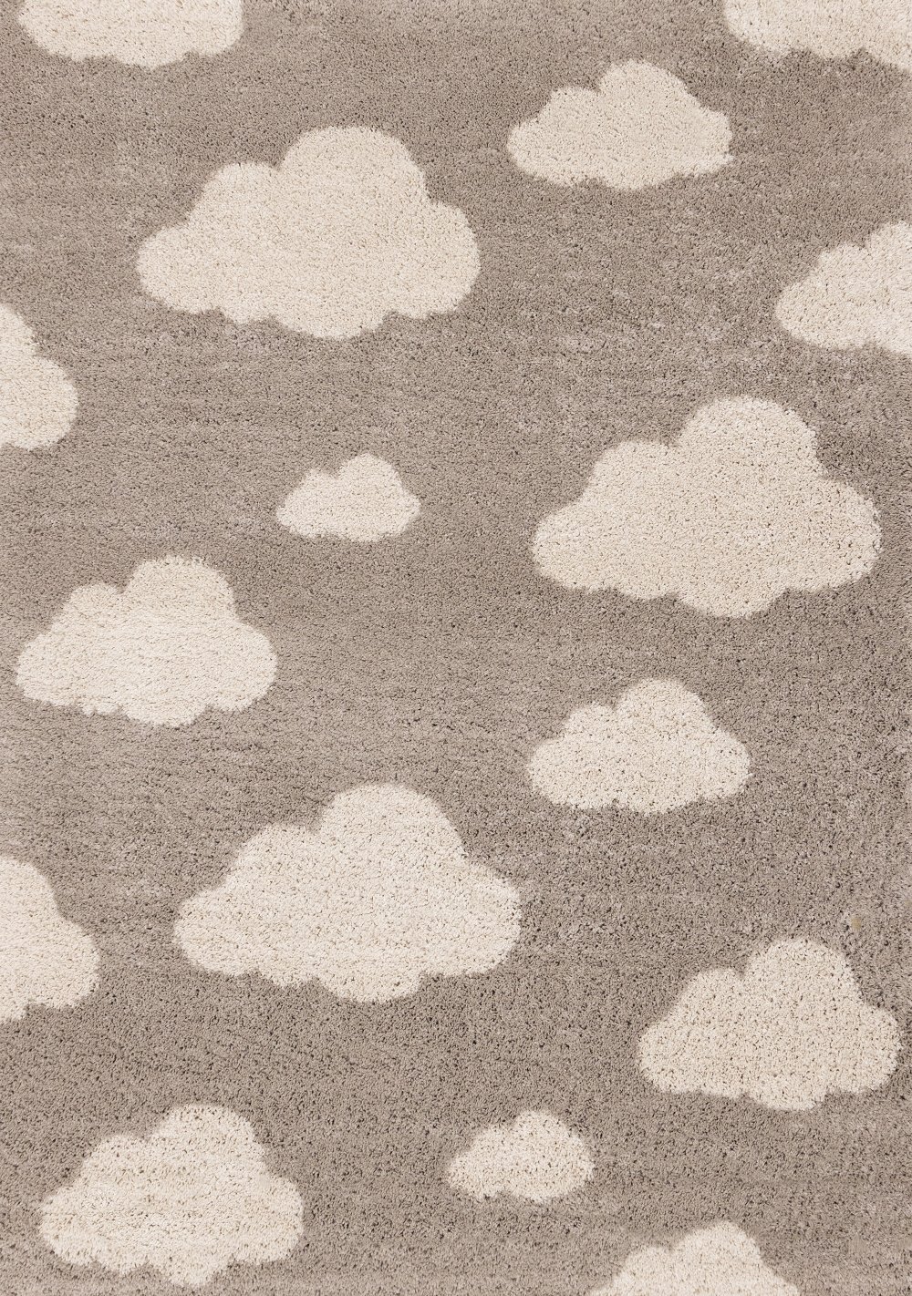 112934609 Kids 4 x 6 Beige Cloud Print Shag Area Rug sku 112934609