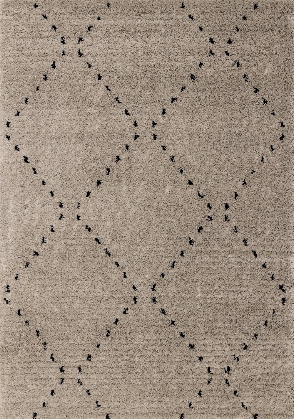 112934773 Rondo Beige Diamond Stitch 5 x 8 Shag Rug sku 112934773