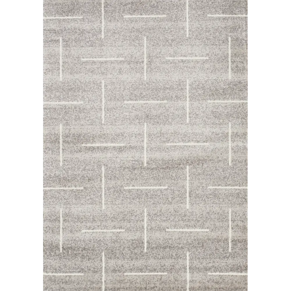Merit Gray Lines 5 x 8 Area Rug-1