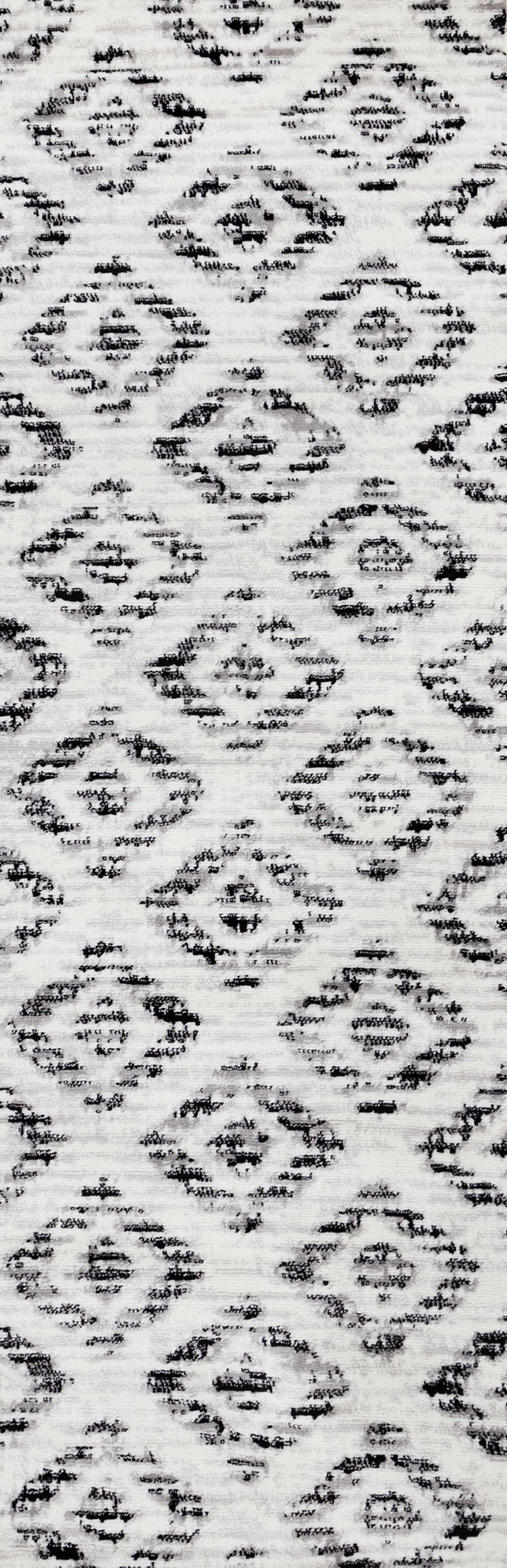 112934935 Merit Grey Diamond Pattern 7 Foot Runner Rug sku 112934935