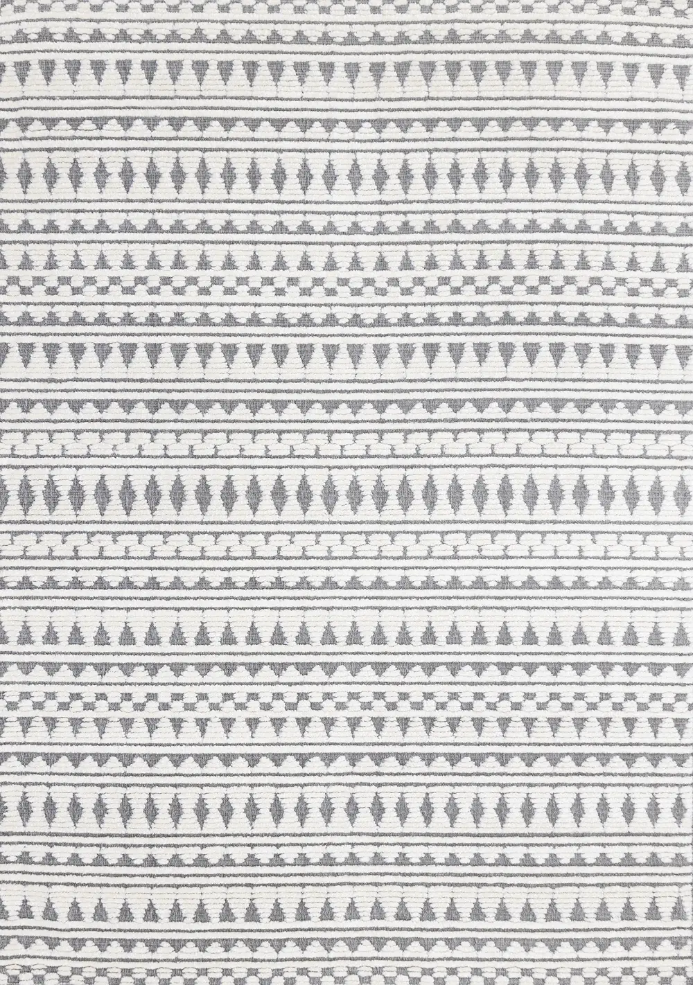 Lawson Cream & Grey Southwest Stripe 5 x 8 Area Rug-1