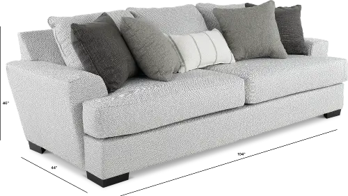 Renegade Pewter Gray Sofa