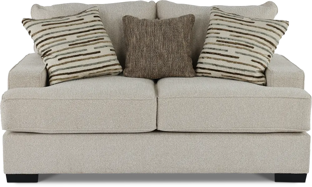 Raven Sand Beige Loveseat-1