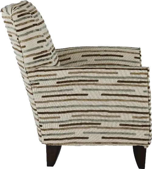 Beige striped accent discount chair