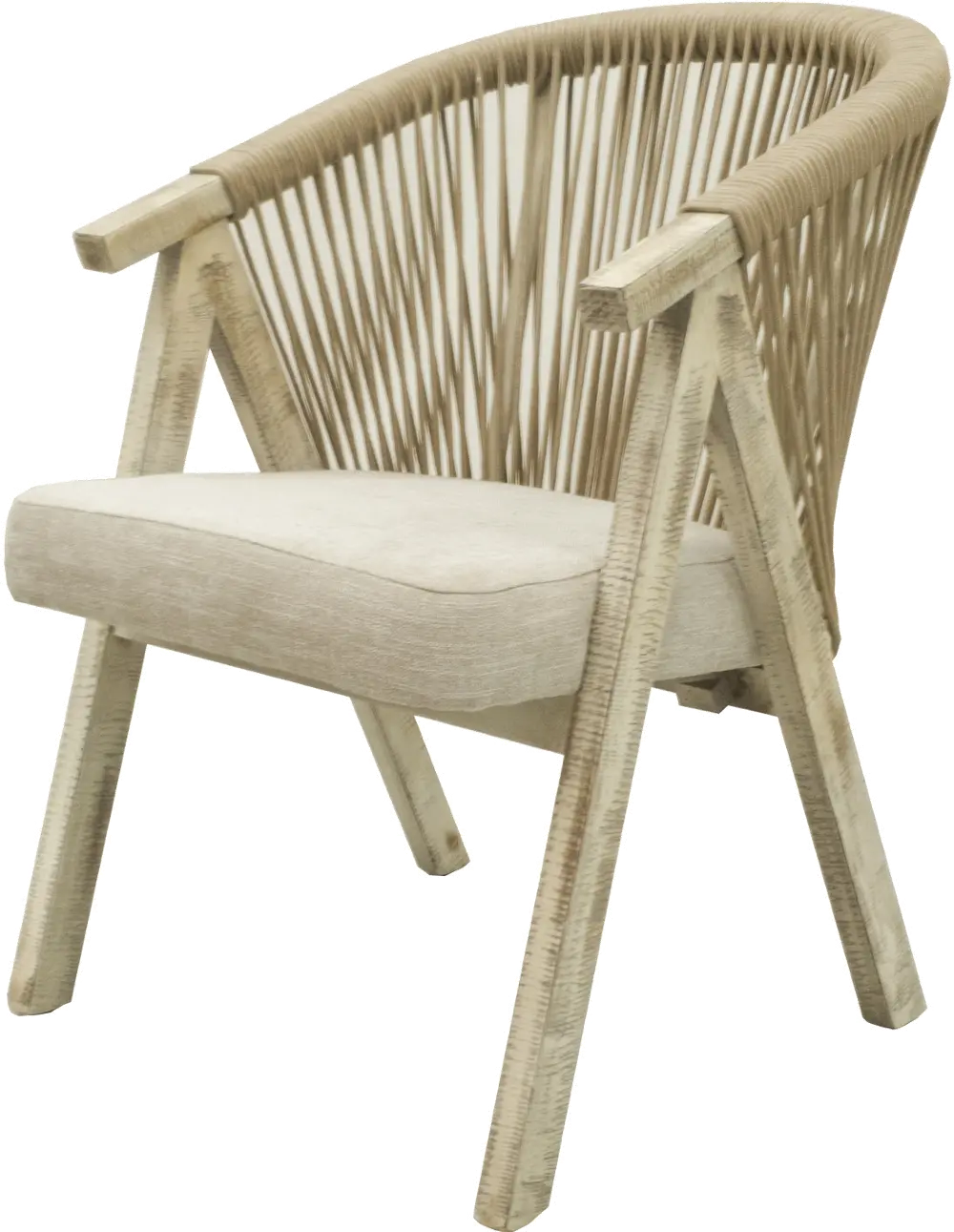 Torrance Warm Sand Curved Back Dining Chair-1