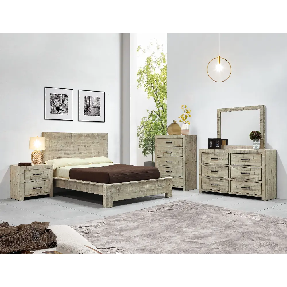 Torrance Warm Sand 4 Piece King Bedroom Set-1