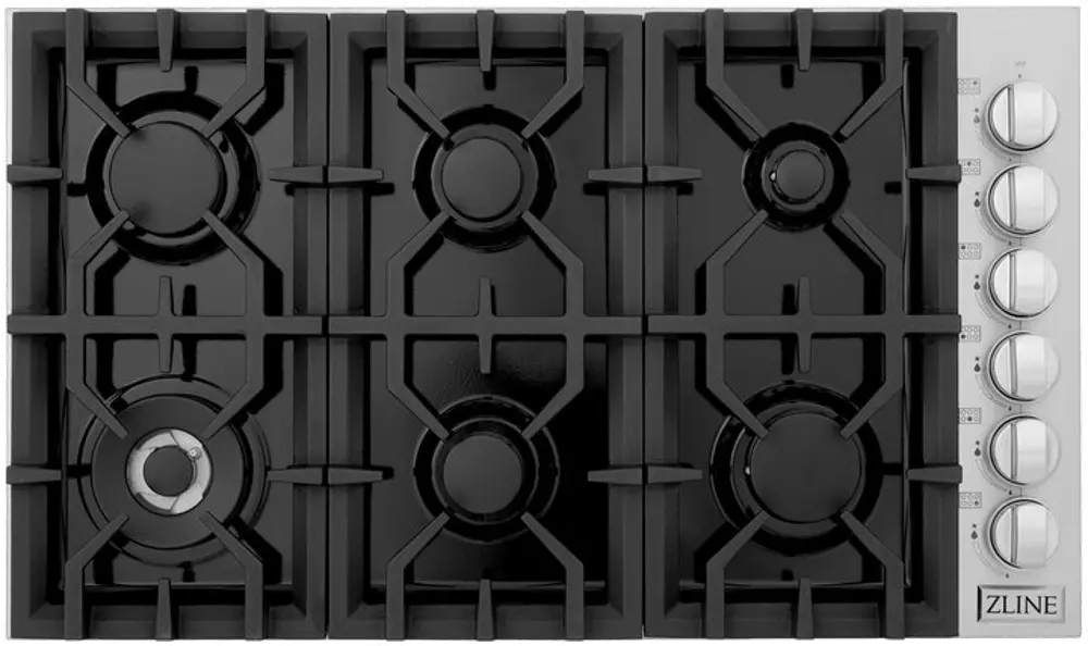 RC36 ZLINE Gas Cooktop - Stainless Steel 36 Inch-1