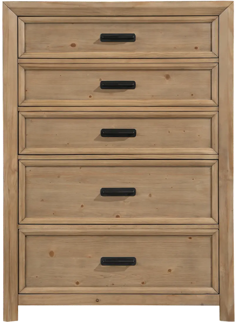 Brayden Light Brown Chest of Drawers