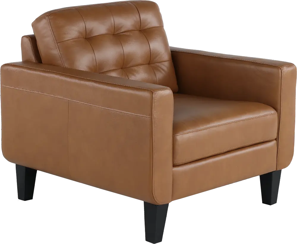 Cameron Brown Leather Chair-1