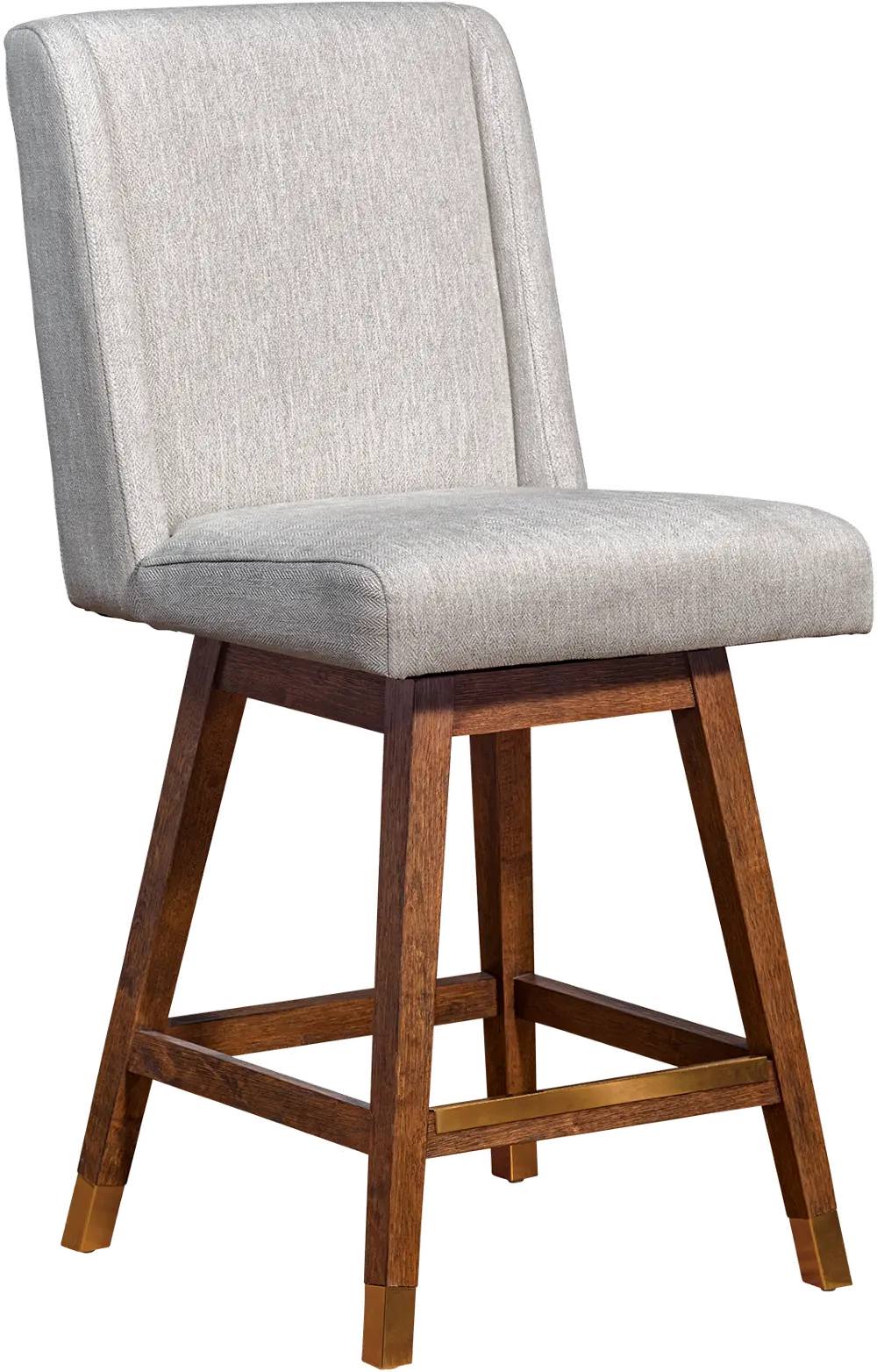 LCCEBABRNBF26 Constantine Beige Swivel Counter Height Stool-1