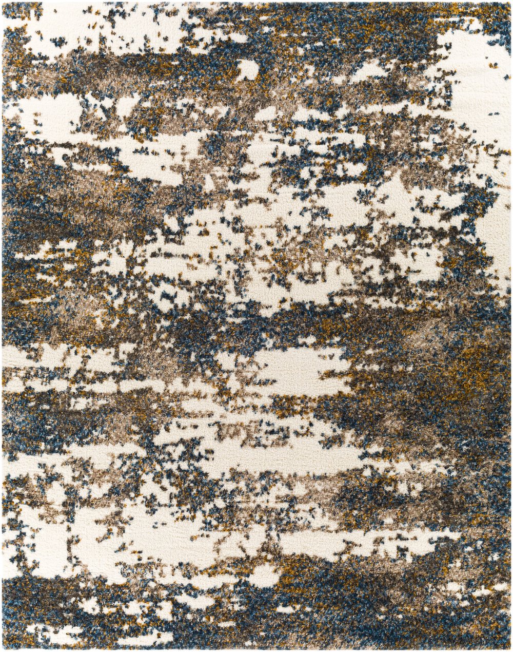 Celestial 5 x 7 Contemporary Dark Blue Shag Rug