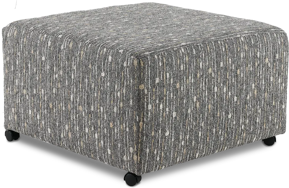 Simplicity Charcoal Gray Cocktail Ottoman-1