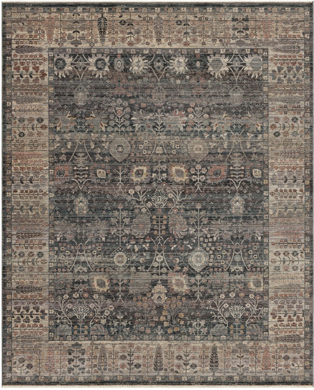 Echo 5 x 8 Grasole Denim Blue Area Rug