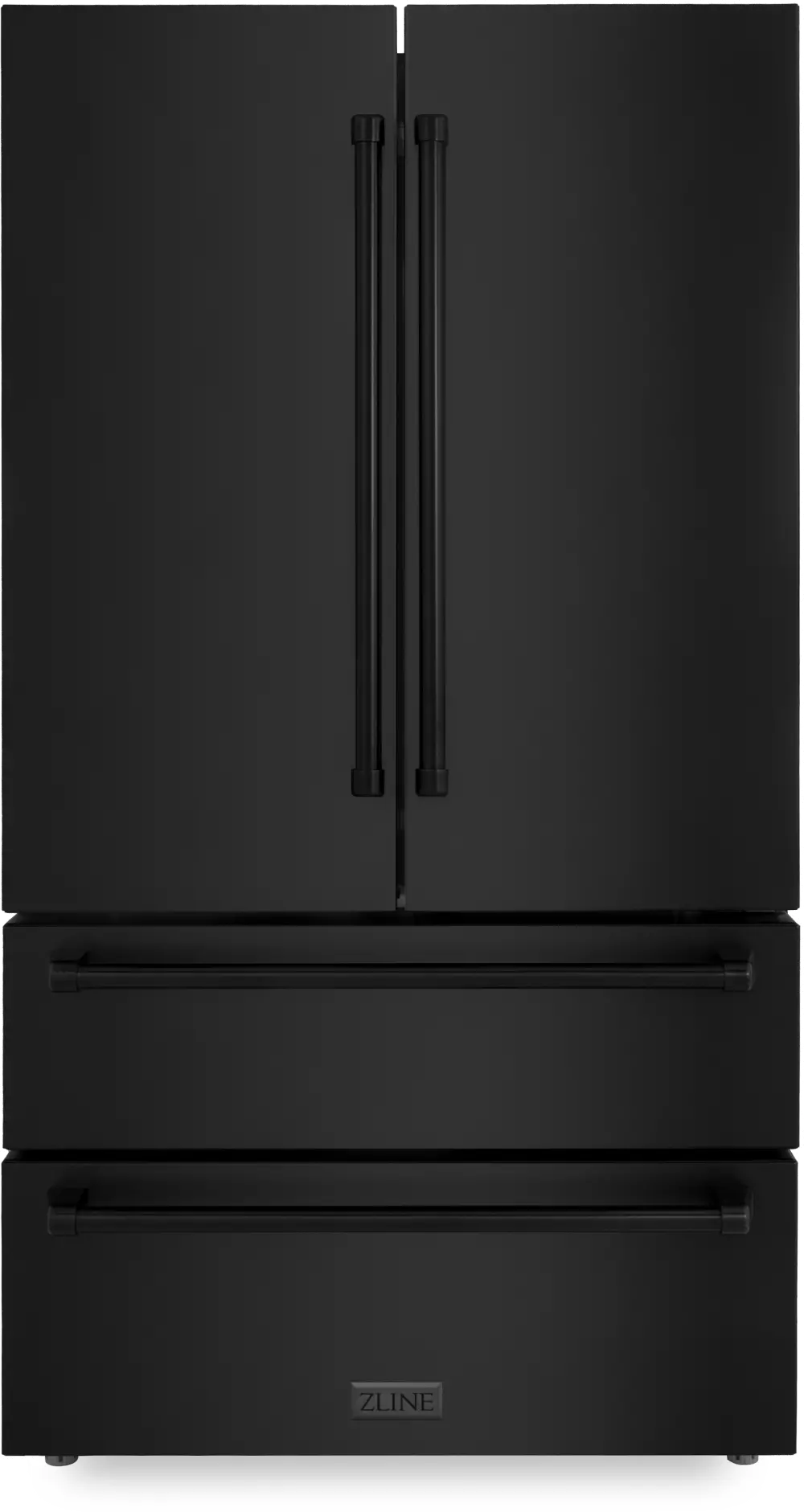 RFM-36-BS ZLINE 36  22.5 cu ft French Door Refrigerator - Black Stainless Steel Counter Depth-1