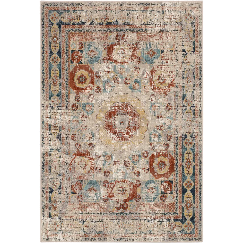 91980-10038 Soiree 8 x 11 Cristales Oyster Area Rug-1