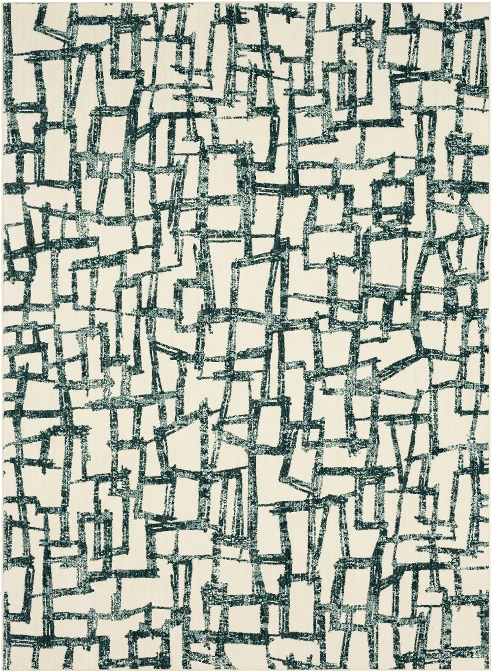 92556-60140 Soiree 5 x 8 Casa Mila Abstract Green Area Rug-1