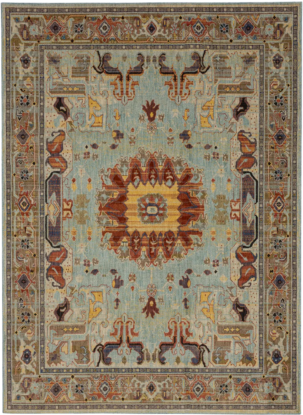 92617-50101/8X11-RUG Pandora 8 x 11 Covetous Blue Area Rug-1