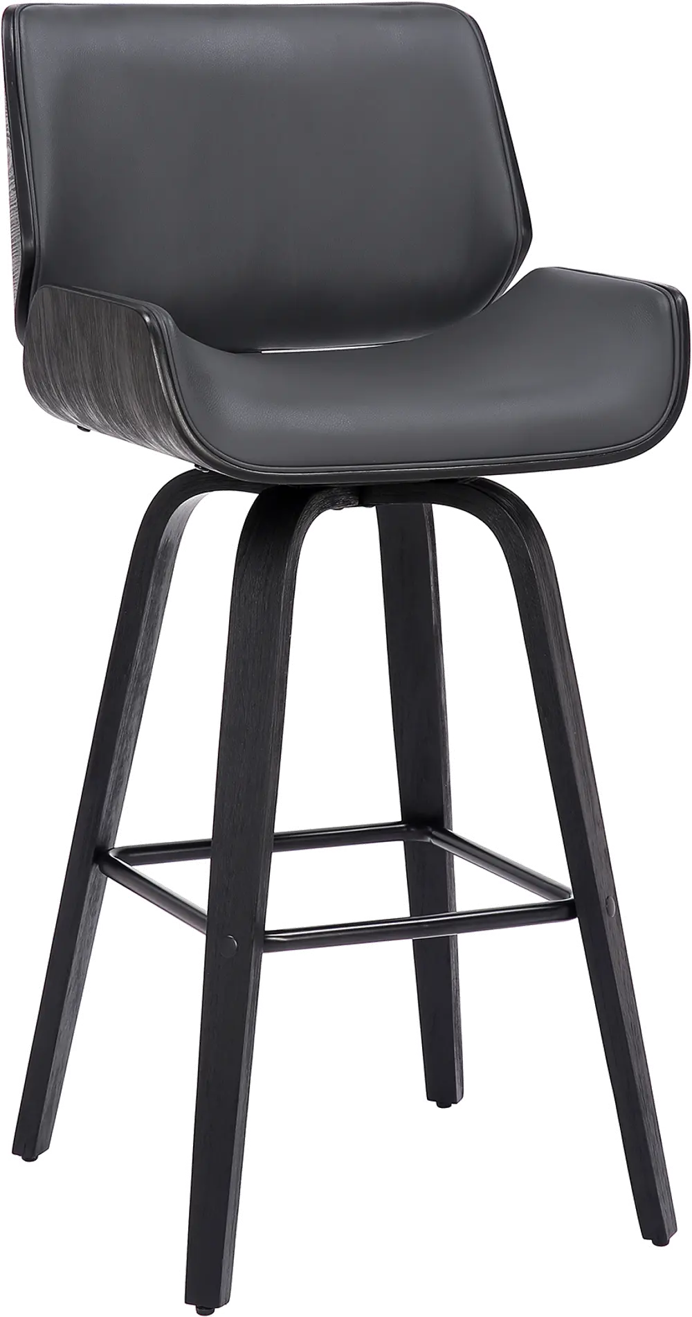 LCTYBAGRBL26 Tyler Gray and Black Swivel Counter Height Stool-1