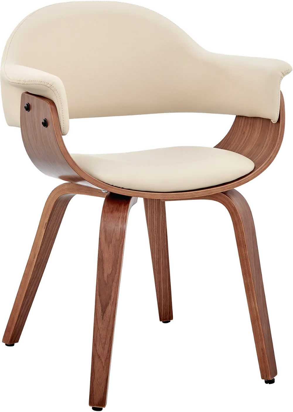 LCADCHWACR Adalyn Cream and Walnut Dining Room Chair-1