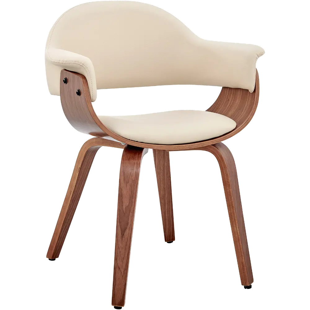 Adalyn Cream and Walnut Dining Room Chair-1