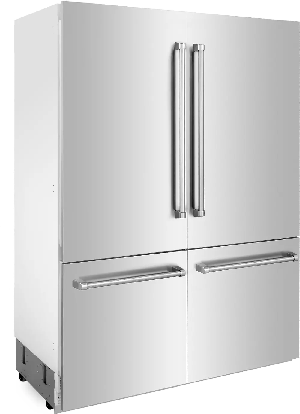 RBIV-304-60 ZLINE 60  32.2 cu ft 4-Door French Door Refrigerator - Built-In Counter Depth Stainless Steel-1