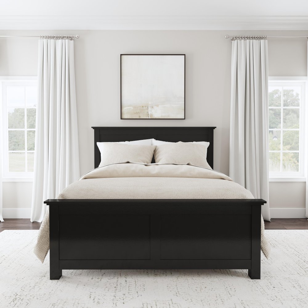 112957145 Oak Park Black Queen Bed sku 112957145