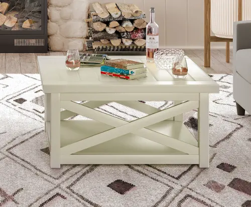 Seaside Lodge Off White Coffee Table RC Willey