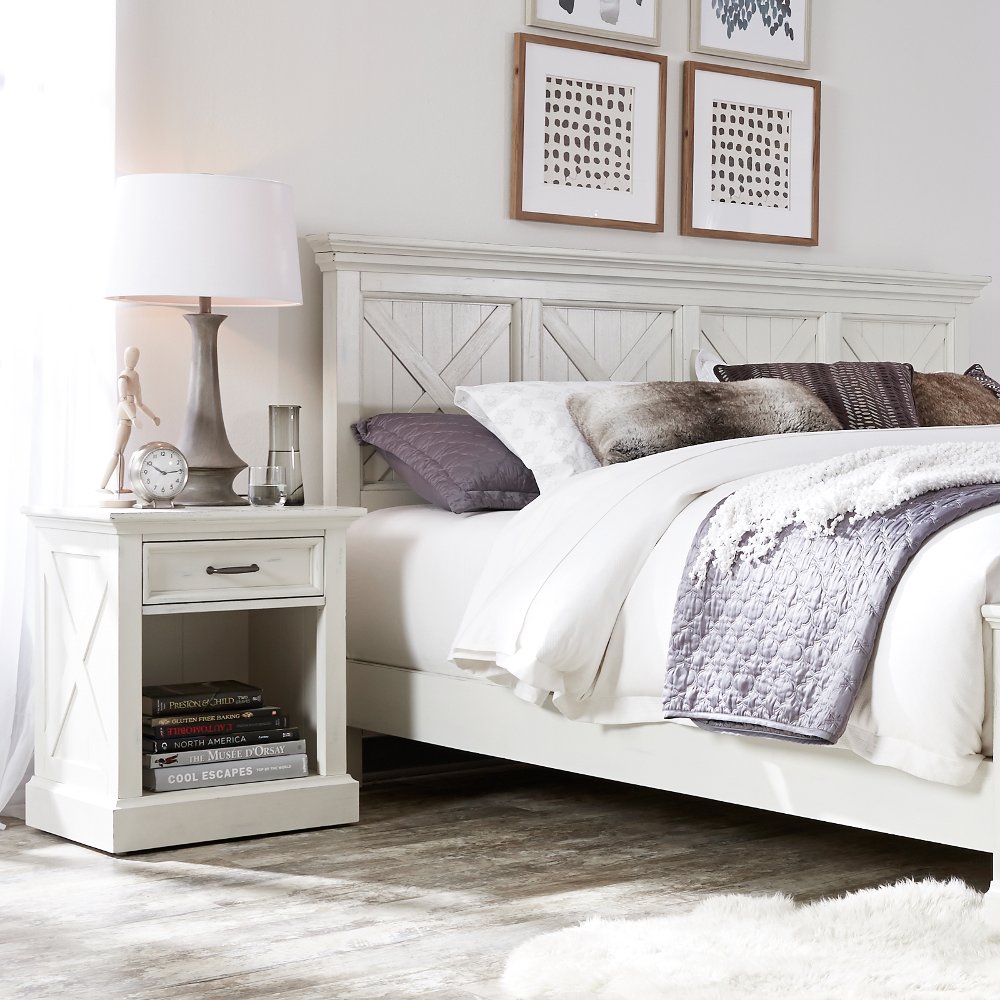 112957285 Seaside Lodge Off-White King Headboard sku 112957285