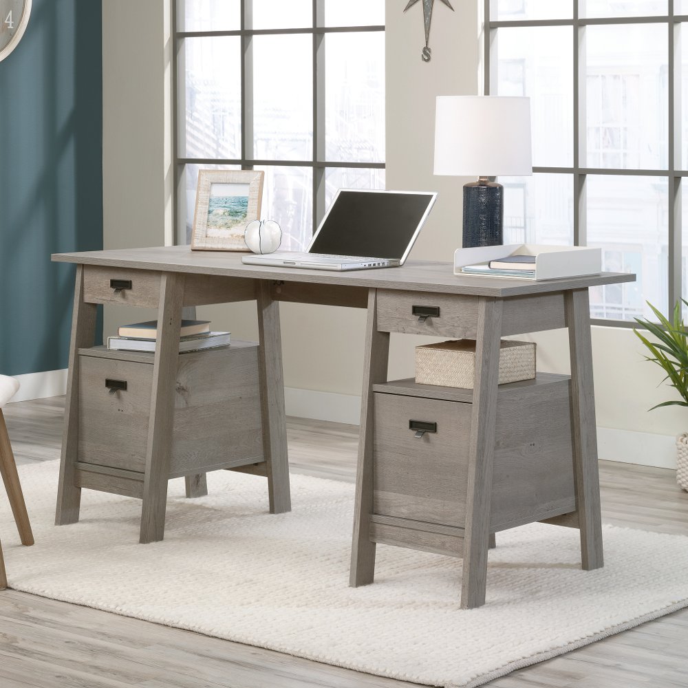 Trestle Mystic Oak Executive Office Desk