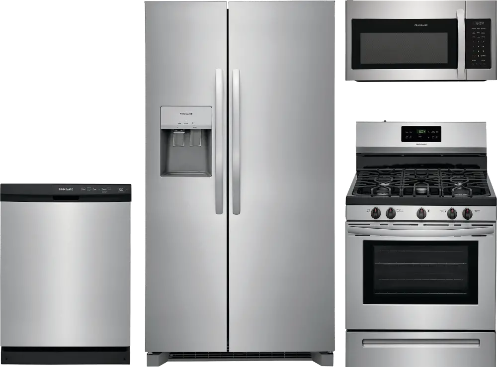 .FRG-S/S-4PC2623-GAS Frigidaire 4 Piece Gas Kitchen Appliance Package - Stainless Steel-1