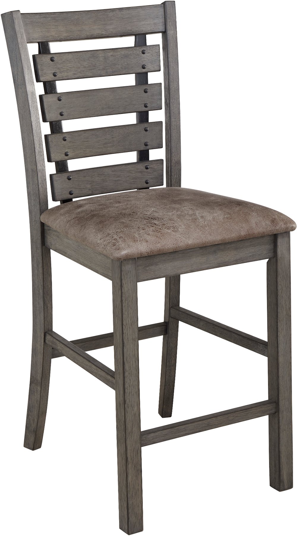 112968295 Fiji Gray Counter Height Stool, Set of 2 sku 112968295