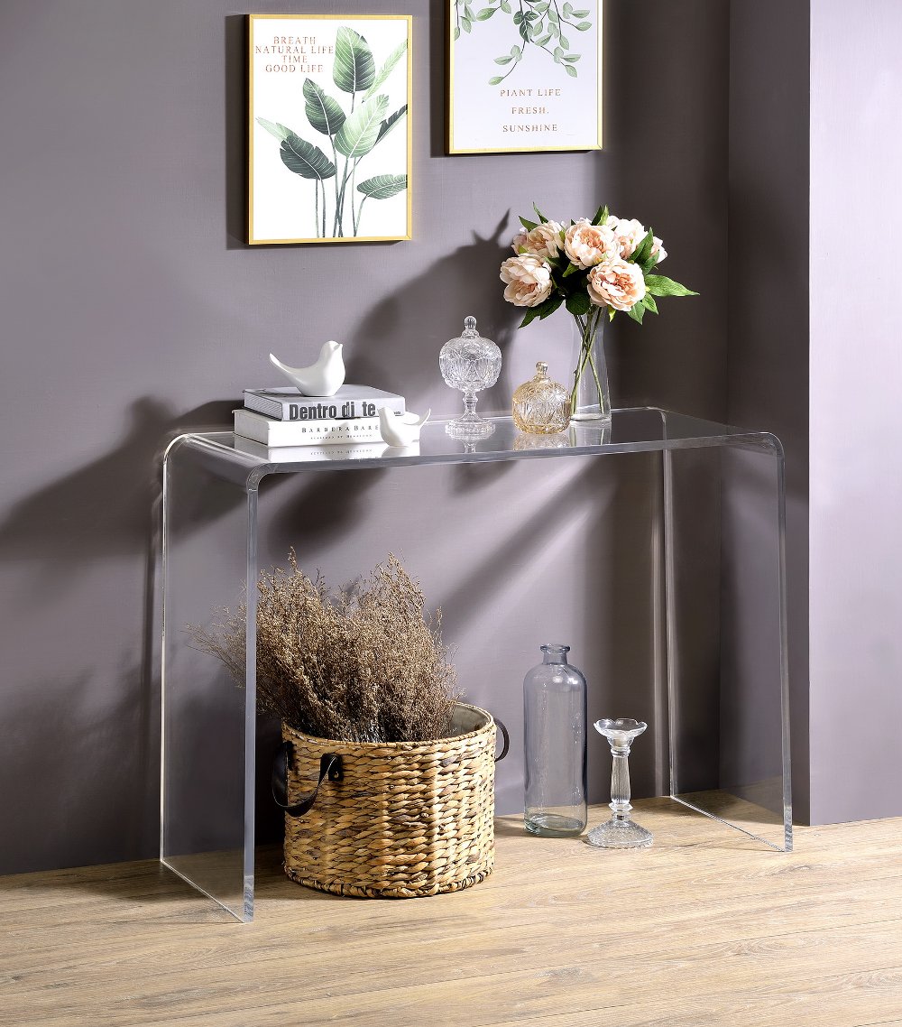 112968406 A La Carte Acrylic Sofa Table sku 112968406