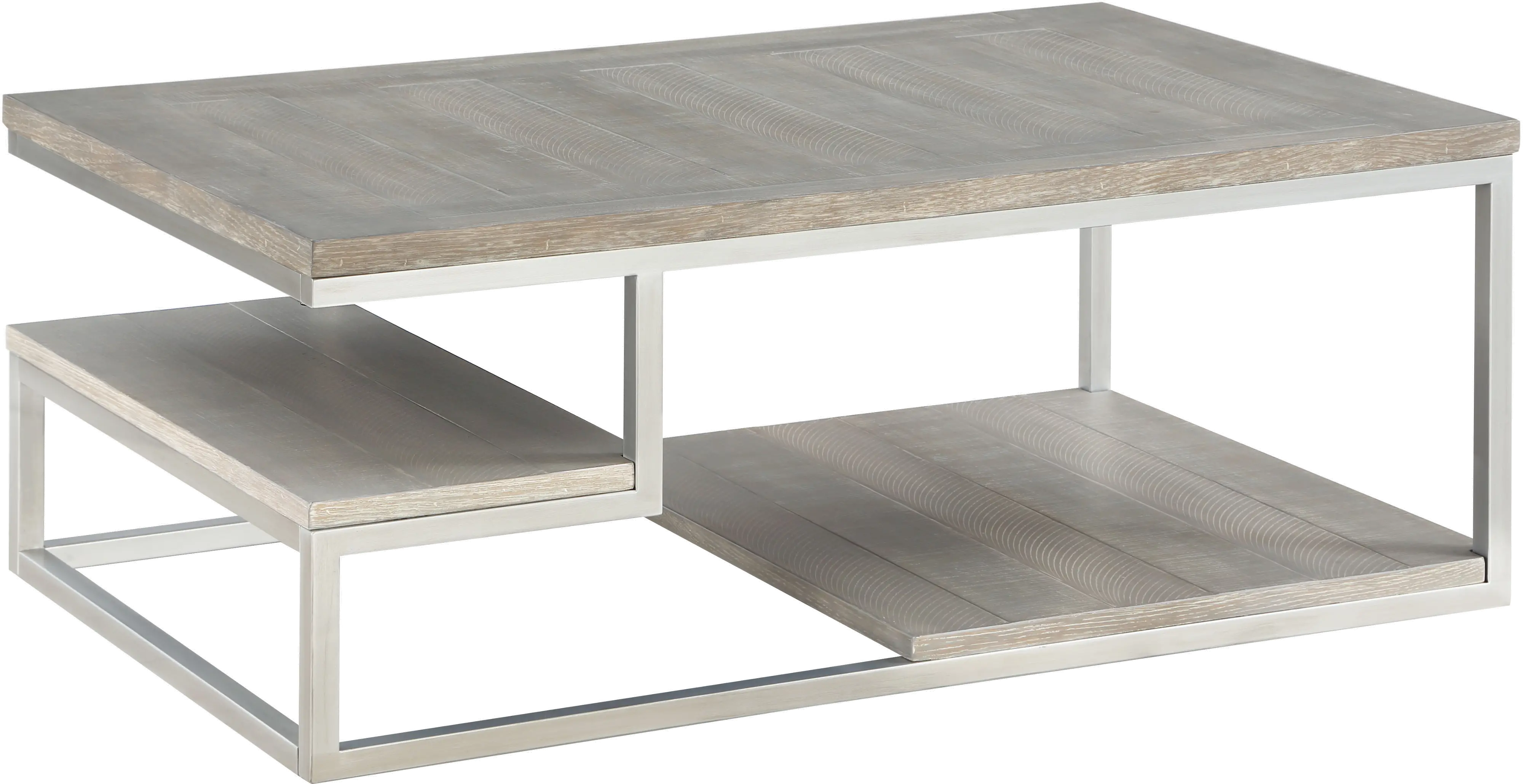 T366-01 Lake Forest Gray Coffee Table sku T366-01