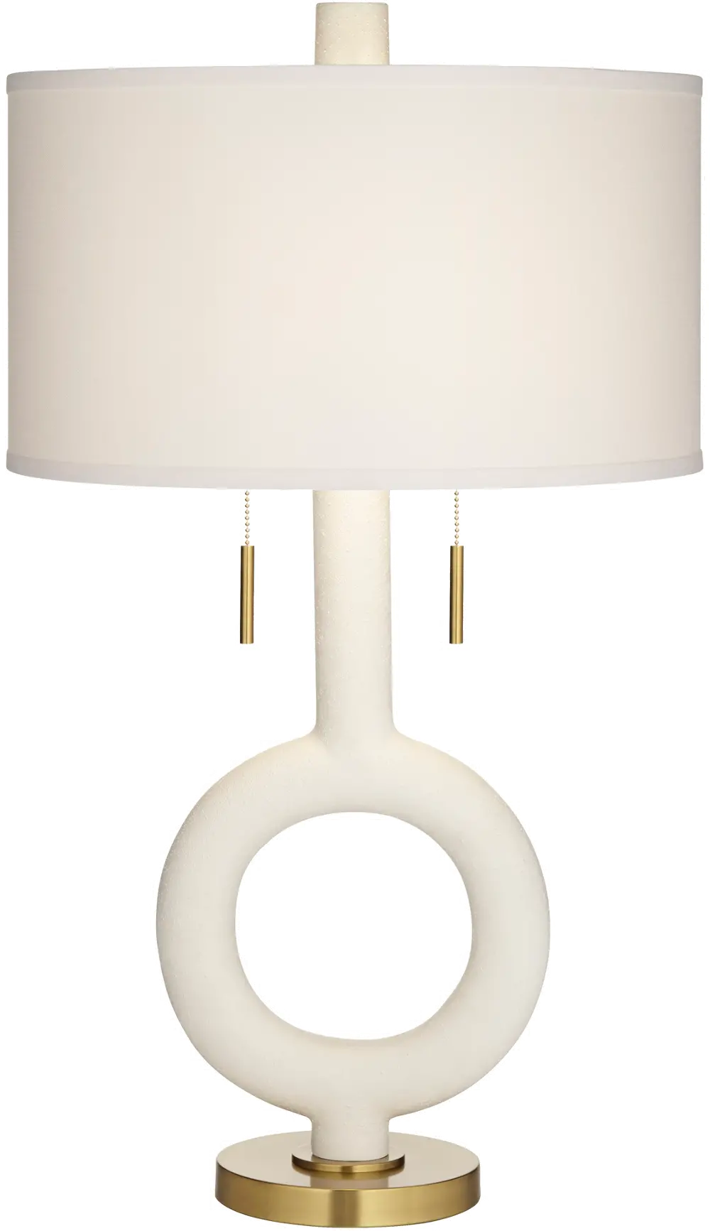 Athena 31 Inch White and Gold Table Lamp-1