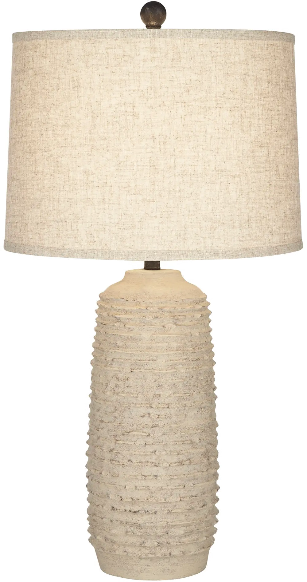 Mora 31 Inch Beige Burlap Lamp-1