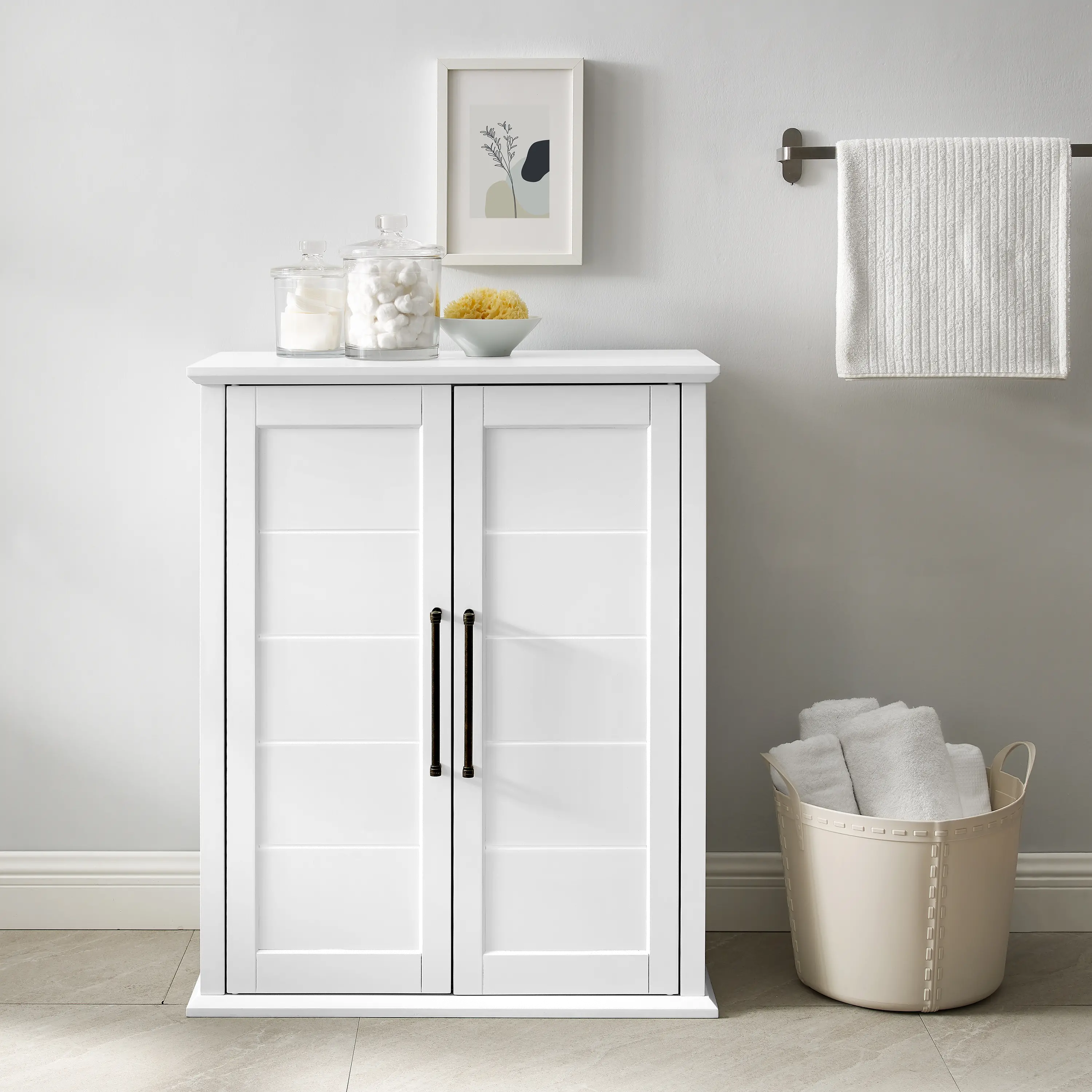 Bartlett White Stackable Storage Pantry