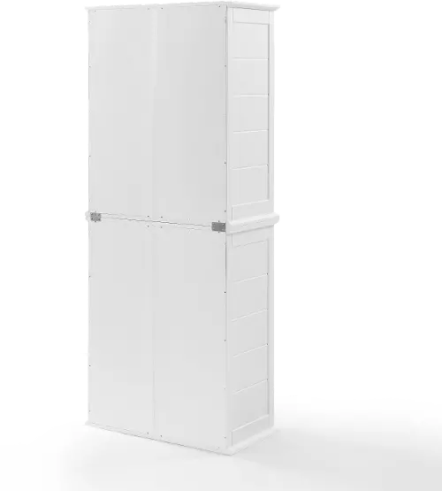 Bartlett Tall Storage Pantry with 2 Stackable Pantries White - Crosley