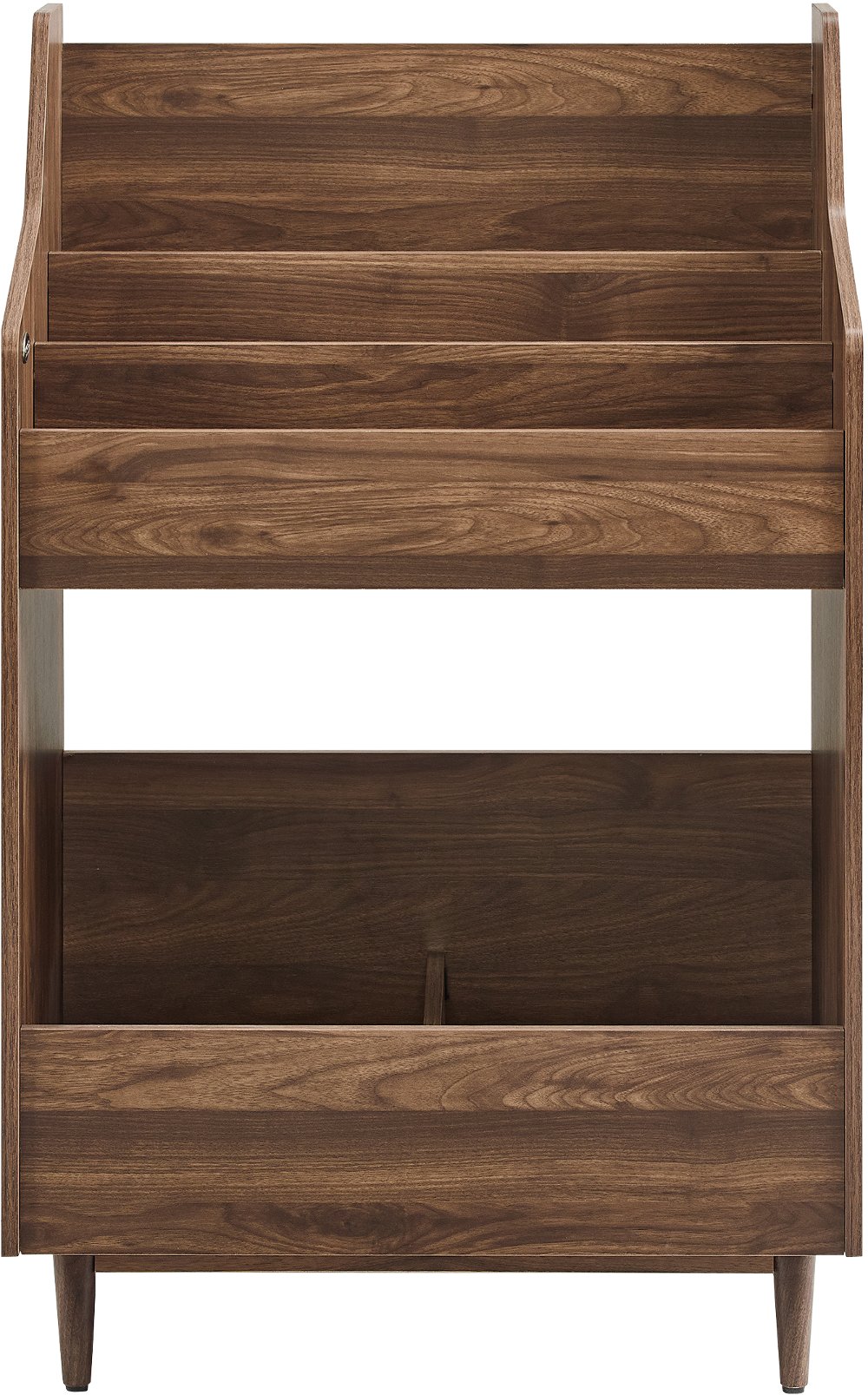 Liam Walnut Brown Record Storage Stand