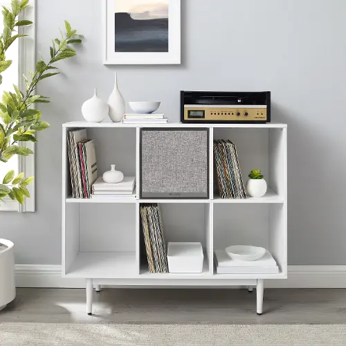 https://static.rcwilley.com/products/112970966/Liam-White-6-Cube-Record-Storage-Bookcase-with-Speaker-rcwilley-image1~500.webp?r=5