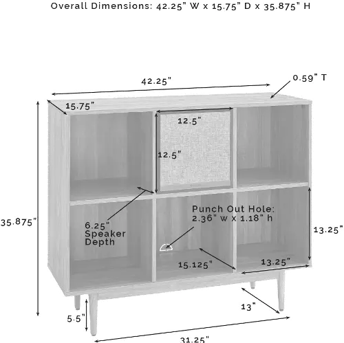 https://static.rcwilley.com/products/112970966/Liam-White-6-Cube-Record-Storage-Bookcase-with-Speaker-rcwilley-image8~500.webp?r=5