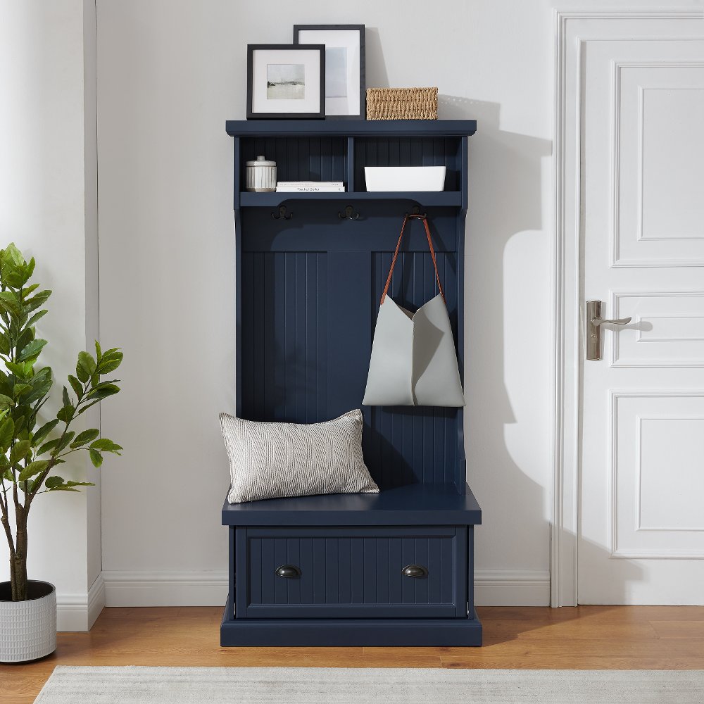 Shoreline Navy Blue Hall Tree