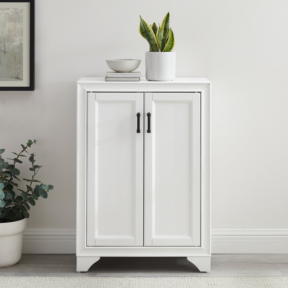 Tara White Accent Cabinet