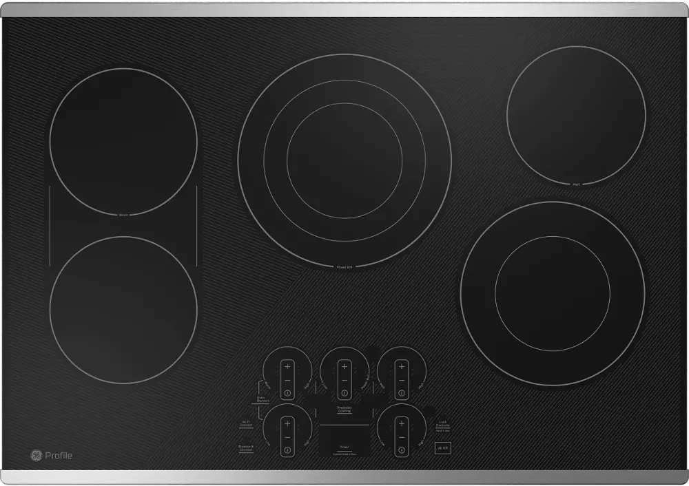 PEP9030STSS GE Profile 30 Inch Electric Cooktop - Stainless Steel-1