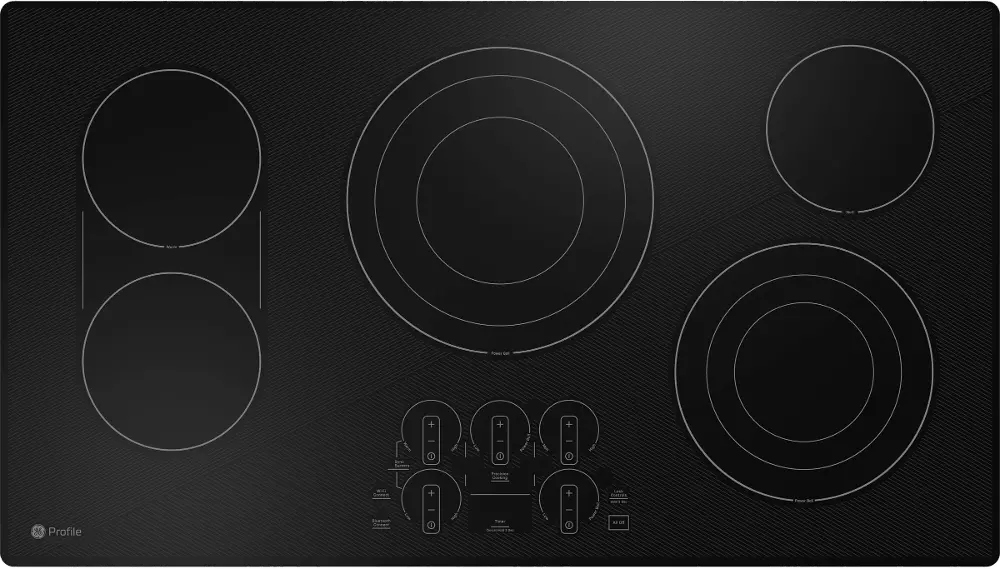 PEP9036DTBB GE Profile 36 Inch Electric Cooktop - Black-1