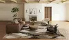 Denizi 5 x 8 Geometric Putty Area Rug