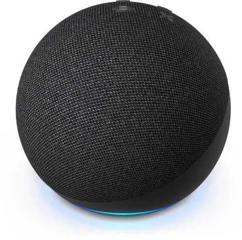 Echo Dot Smart Speaker with Alexa Voice Recognition & Control, 5th  Generation (2022), Charcoal