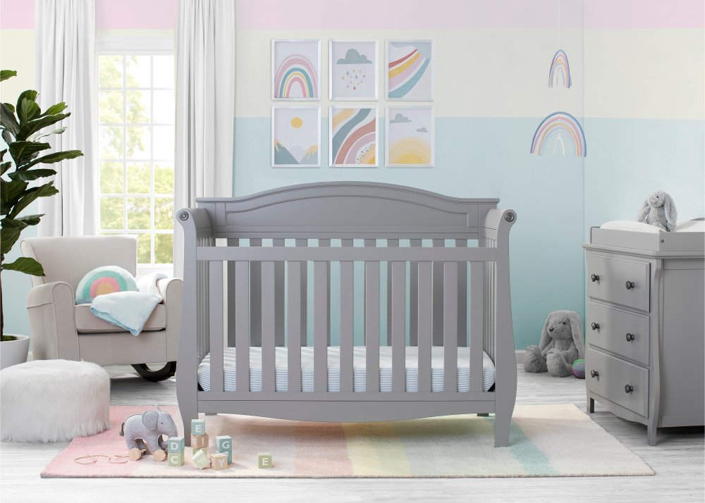 Lancaster Gray 4-in-1 Convertible Crib