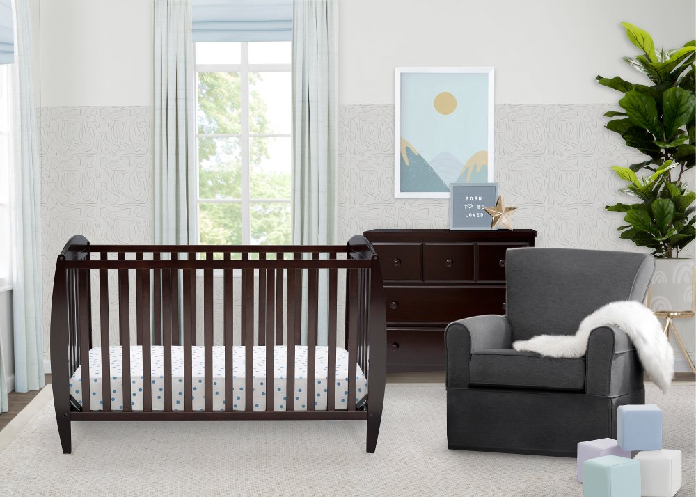 Taylor Dark Brown 4-in-1 Convertible Crib