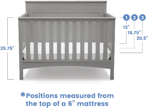 Fancy Gray 4 in 1 Convertible Crib RC Willey